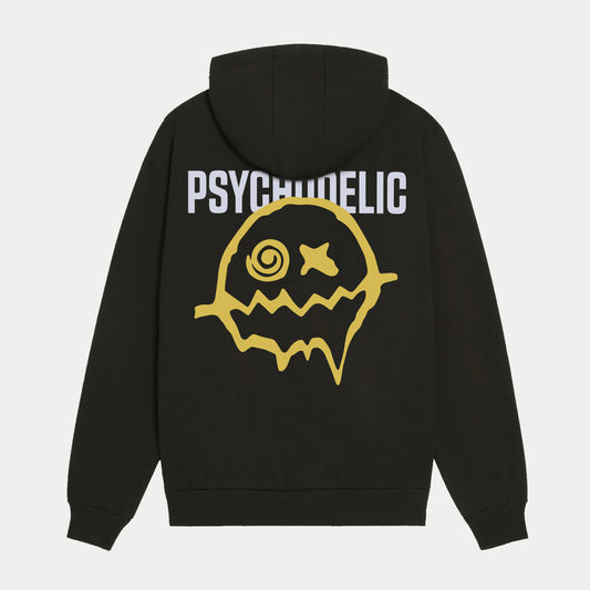 PSYCHODELIC Yellow Smiley Hoodie