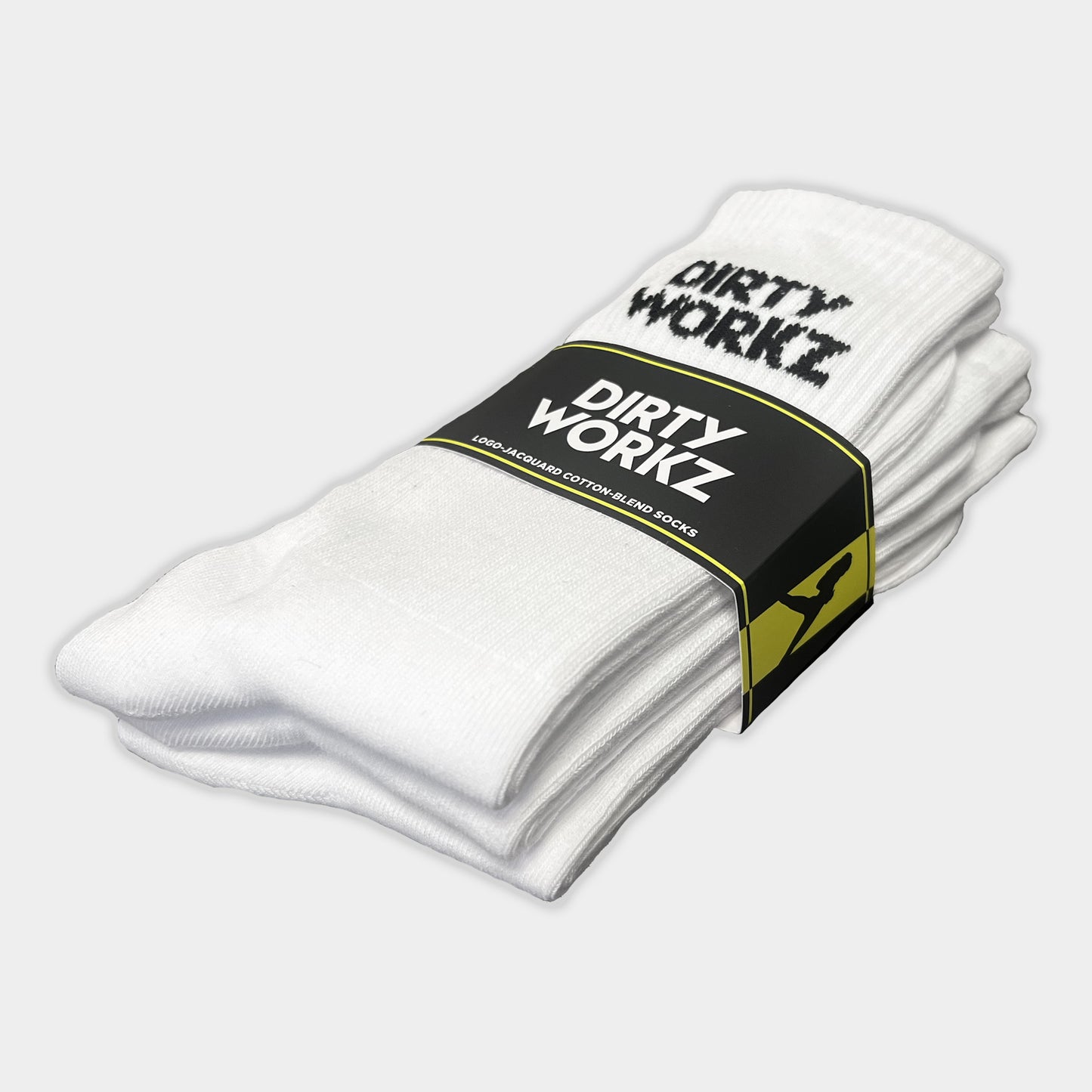 Dirty Workz - Logo Jacquard Cotton-Blend 3 Pack Socks