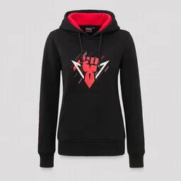 Rebelion -  Girls Hoodie Black/Red