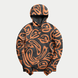 Sub Zero Project -  Distorted Orange Smileys Hoodie